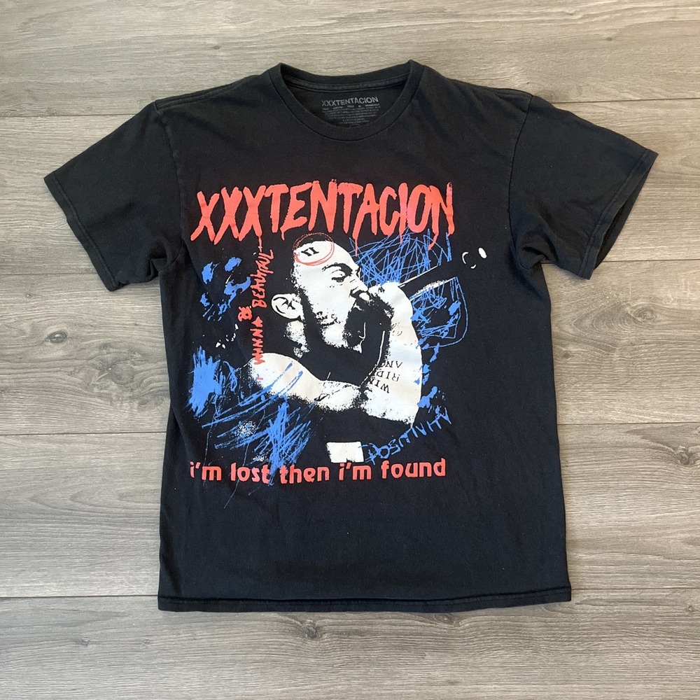 XXXtentacion I'm Lost Then I'm Found T Shirt Mens M Black Short Sleeve